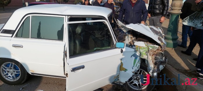Samuxda iki "VAZ" toqquşdu - Xəsarət alanlar var (FOTO)